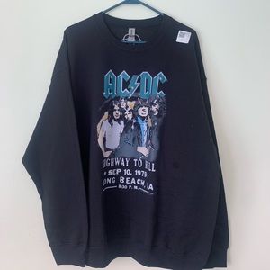 Men’s AC/DC highway to hell crew neck sweatshirt xl